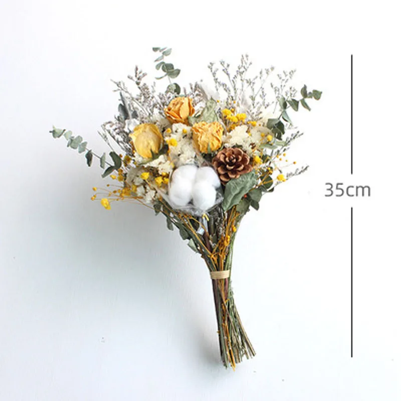 

Сушеные розы, звездное небо, искусственный свет, винтажный букет цветов для дома, украшение для дома