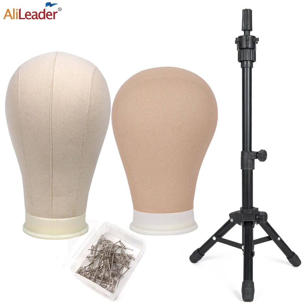 64CM Mini Tripod Stand for Hold Mannequin Head Good Quality Wig Making Head with T-pins Adjustable Metal Wig Stand