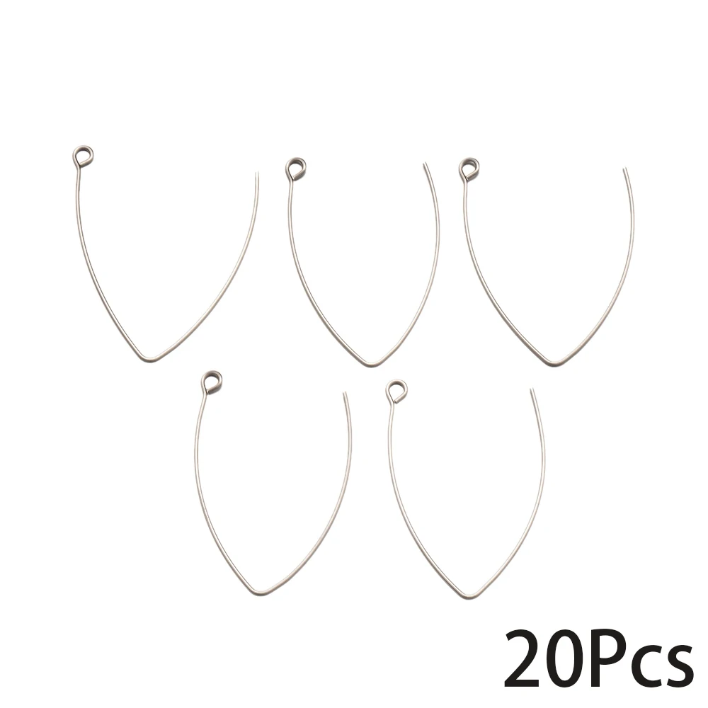 20 Stücke Edelstahl Französisch Stil Ohrbügel Für DIY Mode Ohrringe Basis Einstellungen Schmuck Machen Ohrring Erkenntnisse Zubehör – Detail 5