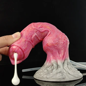YOCY Gray Meat Color Knot Dildos Fantasy Anal Sex Toy With Sucker Silicone Soft Butt Plug Realistic Wolf Dildo Erotic Sex Shop 5