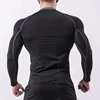 Plus 7XL 6XL Long Sleeve T Shirt Men Elastic Training T-shirt Gym Fitness Workout Tights Sport Jersey Athletic Running Shirt Men 6