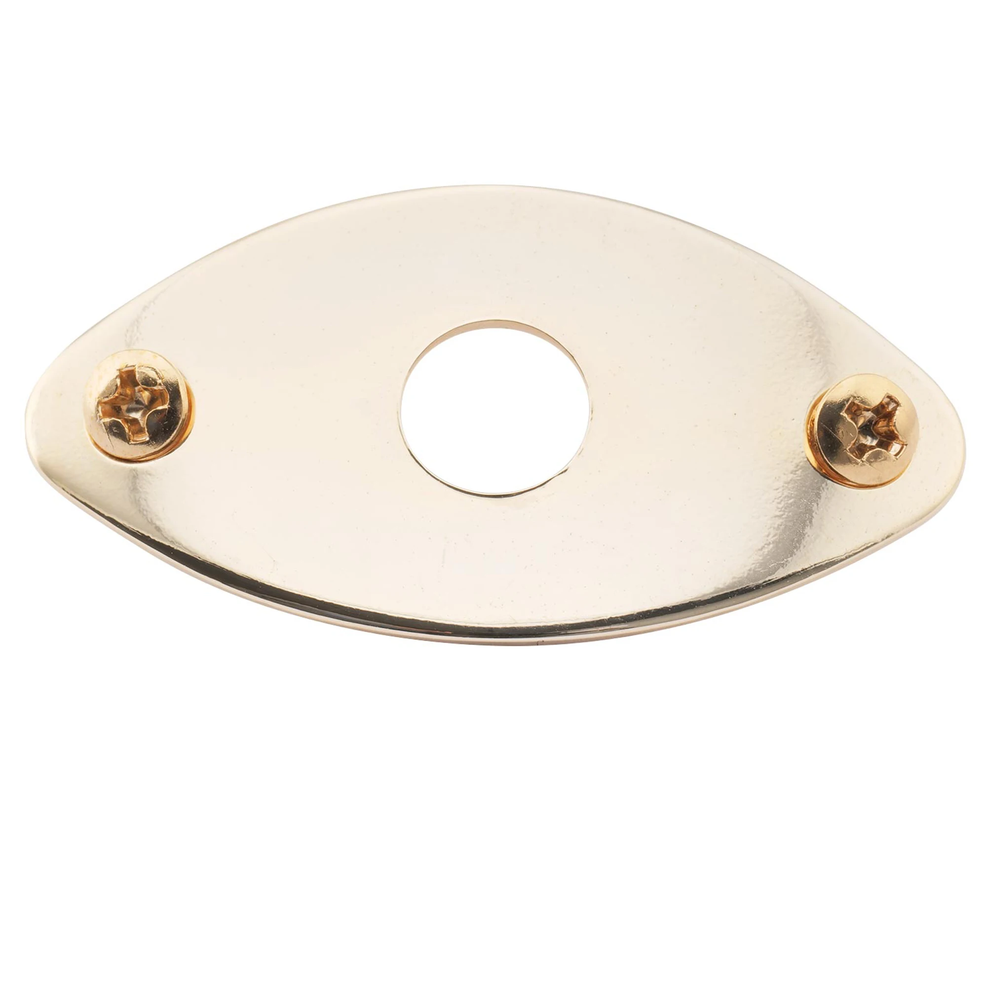 Musiclily Pro Steel gebogene ovale Klinkenplatte für E-Gitarren-Bass – Detail 12