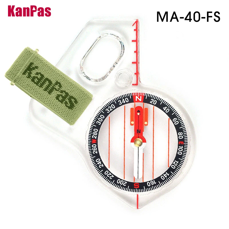 KANPAS boussole de pouce d'orientation de compétition de base, MA-40-FS