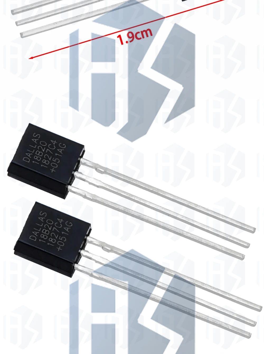 1pcs/5pcs/10 teile/los ensor elektronischer Chip ds18b20 bis-92 18 b20 Chips Temperatur sensor ic 18 b20 diy elektronisch – Detail 4