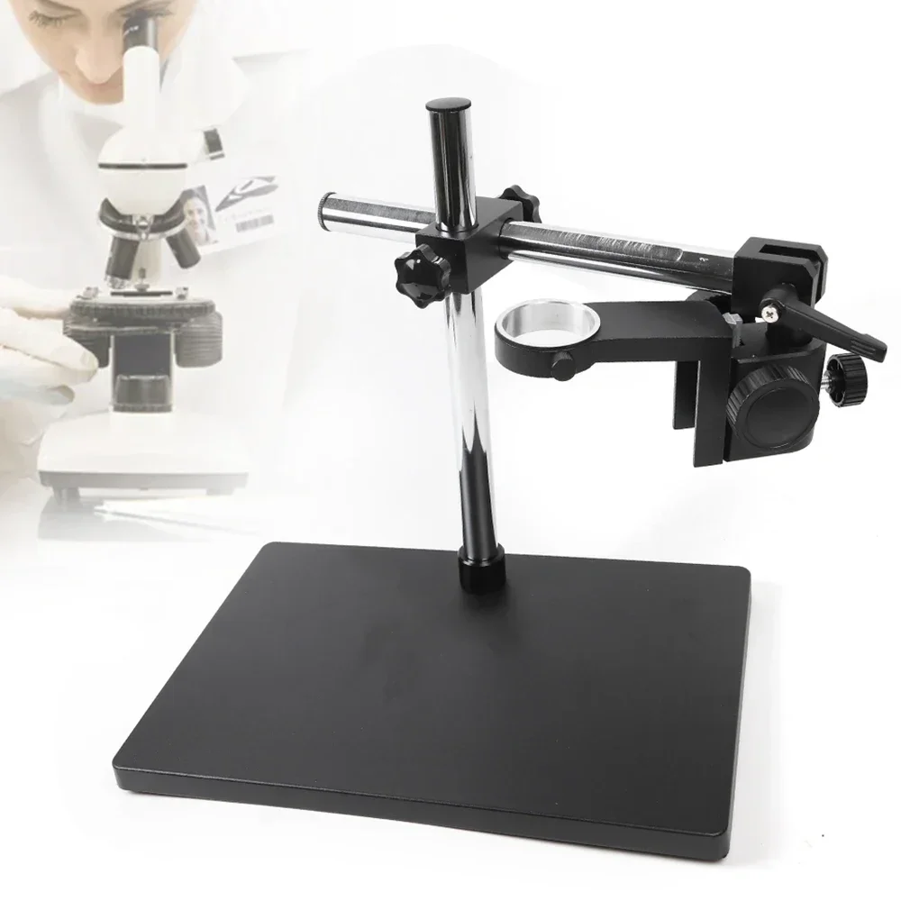 Statyw z pojedynczym stalowym ramieniem, do uchwytu tuby mikroskopu stereoskopowego, statyw do mikroskopu cyfrowego laboratoryjnego, regulowany uchwyt podnoszony o wysokości 340 mm