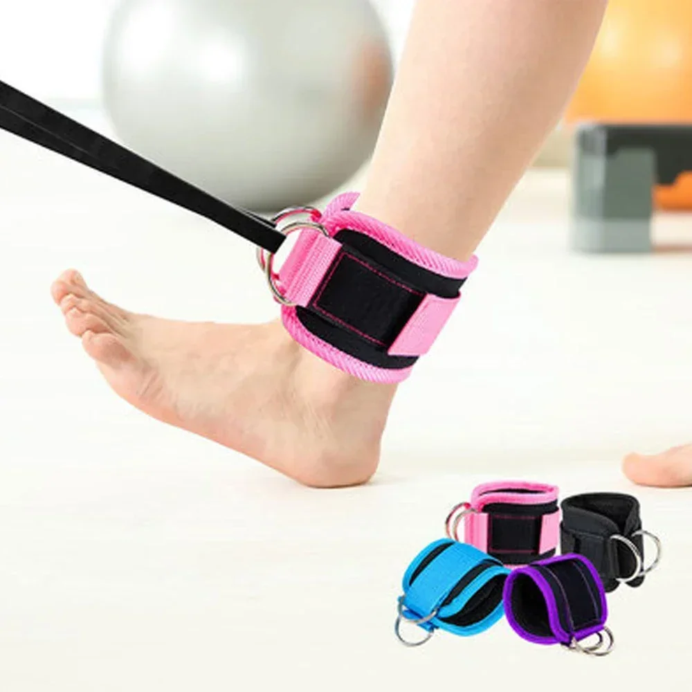 1PC Fitness Ankle Straps fitness ankle straps ankle straps ankle support ankle support brace for Leg Exercises Adjustable D-Ring Ankle Support Brace Gym Workout Equipment Sports Training Belt