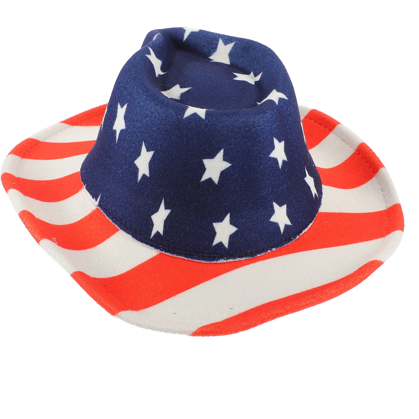 

Party Supplies American Flag Hat Men and Women Straw Panama Hats for Western Cowgirl Woolen Funny