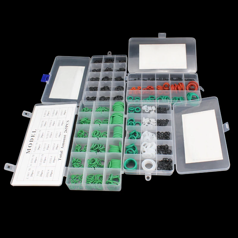 Repair Kit Silicon Rubber O Ring Set Gaskets Seal Nitrile Rubber Bands High Pressure O-Rings Sealing Elastic Band 134a,rubber o rings,silicone o rings,keycap o rings,sealing gasket,rubber grommet kit,rubber grommet