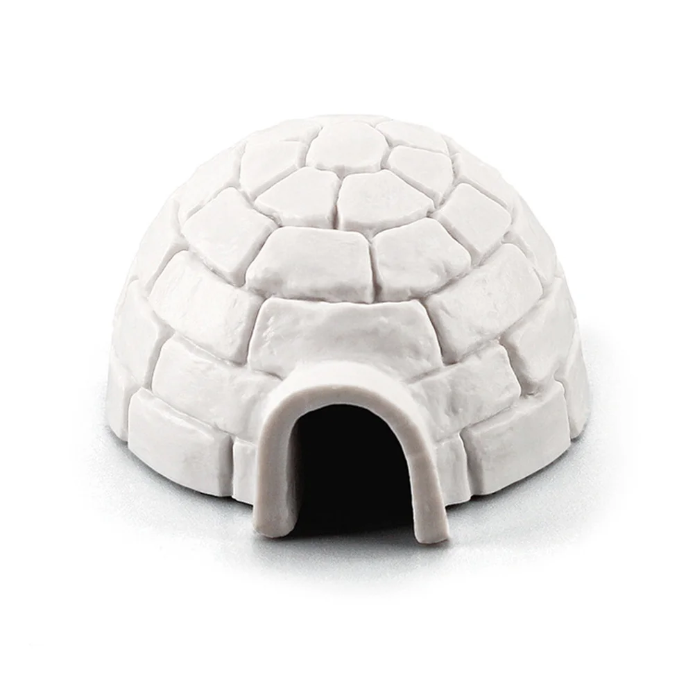 

8 Pcs Model Decorative Ice House Statue Ornaments Fairy Houses for Kids White Simulated Decoration Child