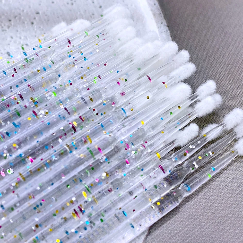 100pcs Disposable Micro Makeup Brushes