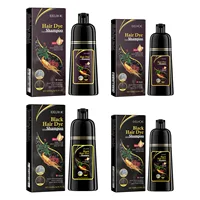 EELHOE shampooing de teinture pour cheveux noirs 3 en 1 croissance propre cheveux assombrissant nourrissant en profondeur shampooing de teinture pour cheveux noirs naturel bio à base de plantes 2