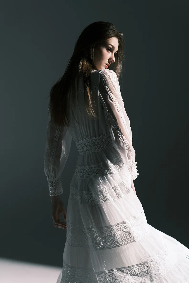 Elegant long dress european style
