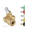 1/4" Quick Connect Rotary Coupler Adjustable Adapter with 5 Spray Nozzles Copper Connection for High Pressure Car Washer 5