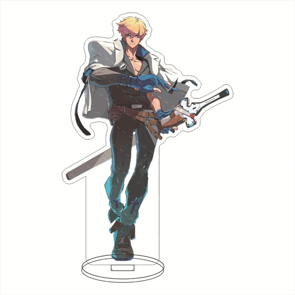Anime-Fans-Geschenke Guilty Gear HD-Figur Bridget Baiken Faust Acryl Stehendes Schild Happy Chaos Charaktermodell Schreibtischdekoration 15 cm – Detail 4