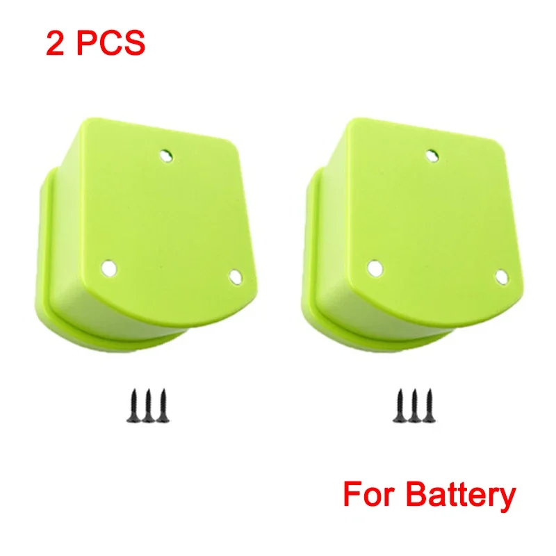 Dual Pack Wall Mount Storage Rack for Power Tool Batteries and Drills