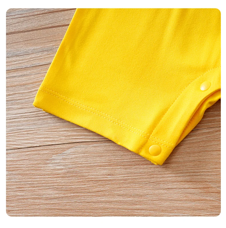 Durable polyester and spandex baby clothing for infants aged 0-18 months.