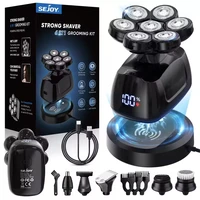 SEJOY 6-in-1 Multifunctional  7D Head Shavers for Bald Men Electric Razor with Nose Hair Trimmer Waterproof Mens Grooming Kit 1