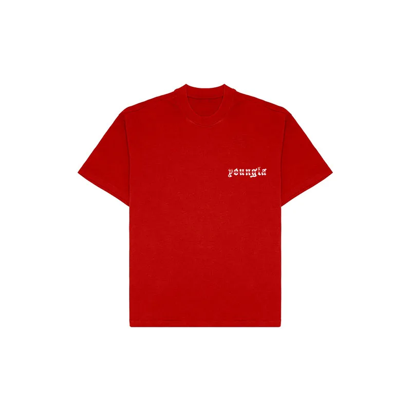thumbnail image 1 of Camiseta de gran tamaño para hombre, ropa de entrenamiento de baloncesto, para correr, gimnasio, manga corta, cuello redondo de algodón, camiseta estampada para deportes y fitness, 1 of 5