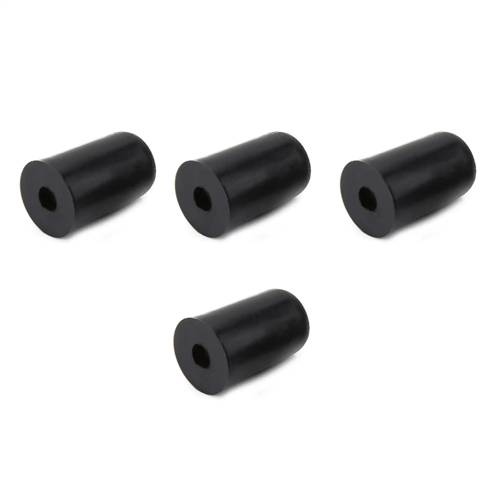 4Pcs Black Rubber Tip for cello Endpin Non Slip Instrument Protector
