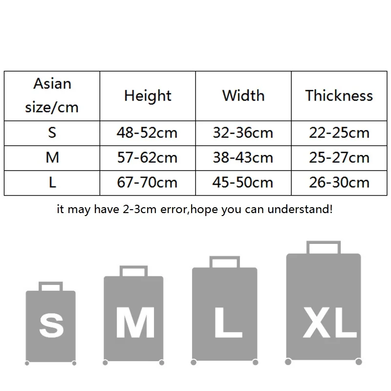 Fashion travel suitcase protective cover Luggage Protective Cover Solid Color Suitable for 18-28 Inch Suitcases