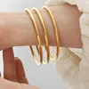 Bracelet For Women Stainless Steel High Quality Gold Muilt Color Bangle Bracelets For Girls Simple Accessories Jewelry Luxury 2