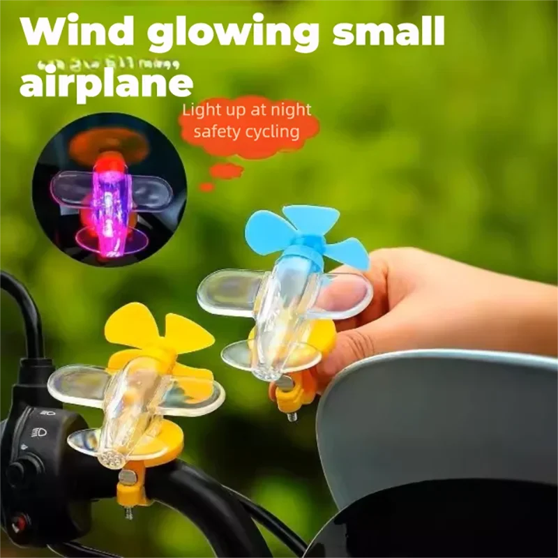 Wind Powered LED Ornament Rotating Motorcycle