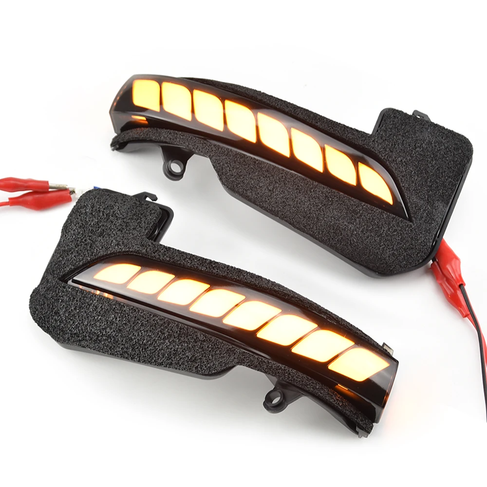 Indicador Blinker LED dinâmico para Toyota Hilux, Fortuner, Innova 2016, 2017, 2018, 2019, 2020, 2021, Sequential Turn Signal Light