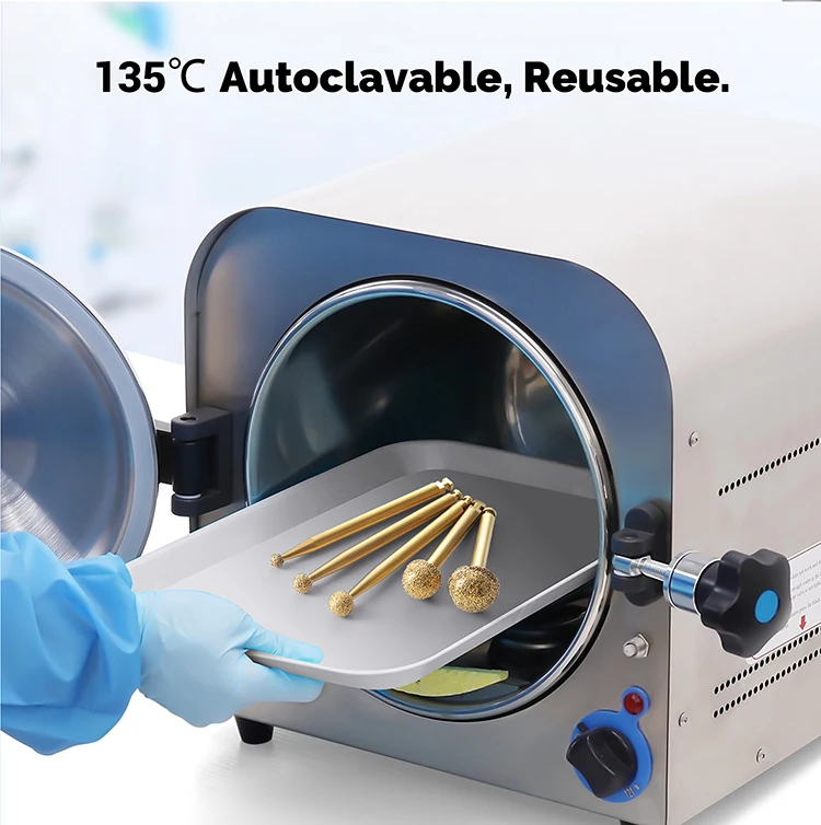AZDENT Dental-Diamantbohrer für das Maxillary Sinus External Lifting, Kugelförmiger Typ für Implantat-Chirurgie, Handstück-Polierwerkzeug – Detail 8