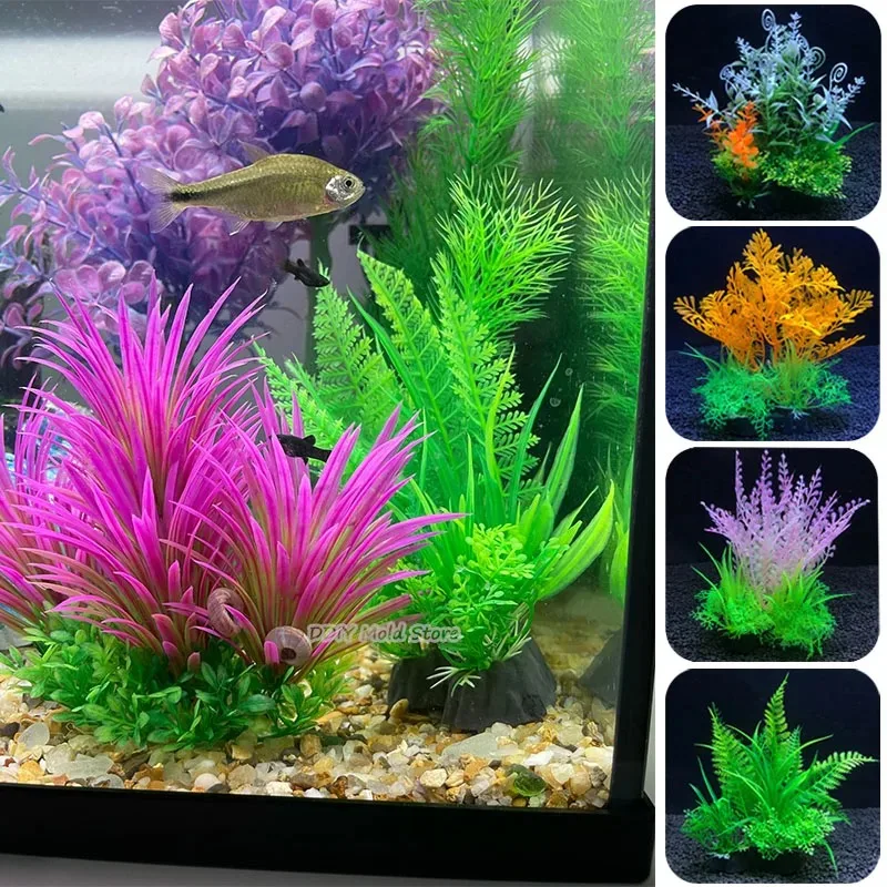 Artificial Aquarium Plants PVC Decorative Accessories