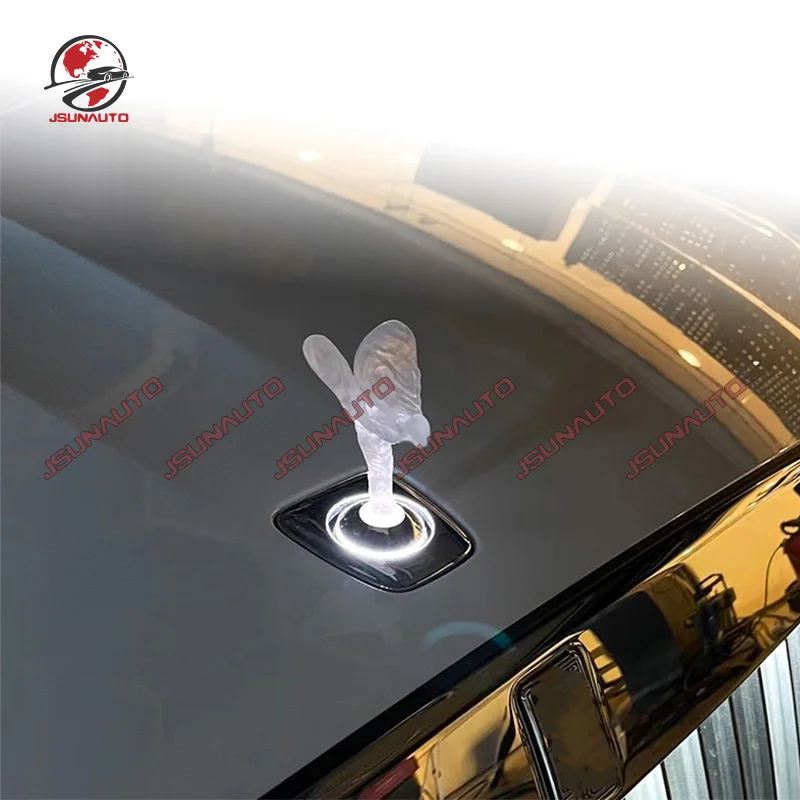 Per Rolls-Royce Car Decoration Outdoor Trim Goddess Logo Emblemi Con Logo Led Gold Emblems Con Luci Per Ghost Cullinan
