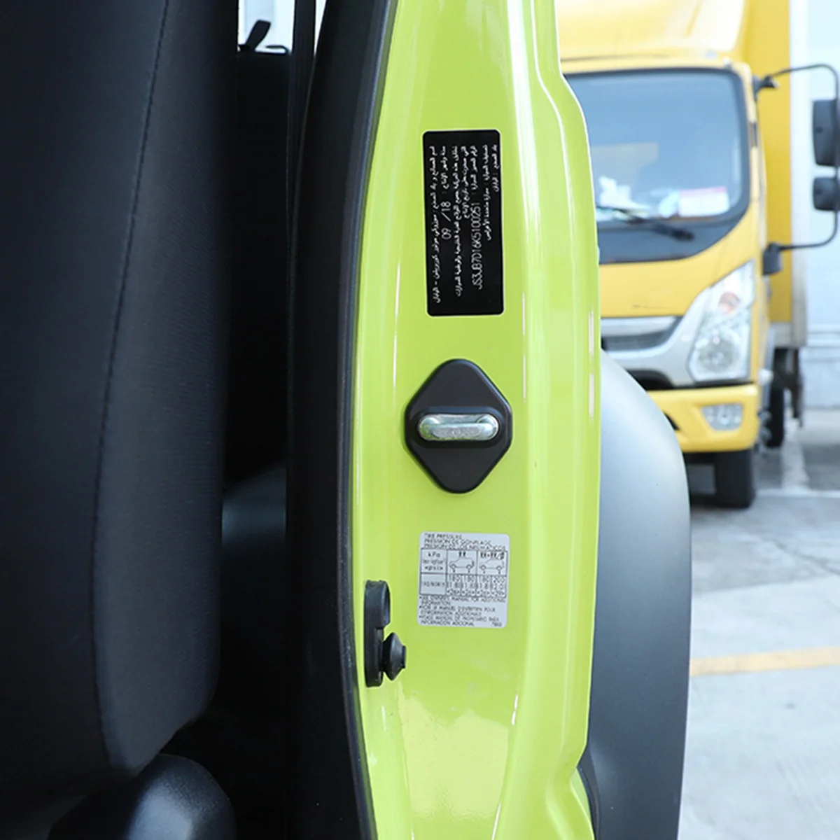 Klistermærker til beskyttelse af bildørlås til Suzuki Jimny 2019 2020 2021 Udvendigt tilbehør (sort)_voghion.com