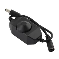 LED Dimmer Switch Brightness Adjust Controller Single Color LED Dimmer Strip Light DC 12V 24V LED Dimmer Black White