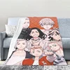 Anime Sofa Blankets for Winter D-Tokyo D-Revengers Microfiber Bedding Warm Bed Fleece Flannel King Size Fluffy Soft Blankets 3