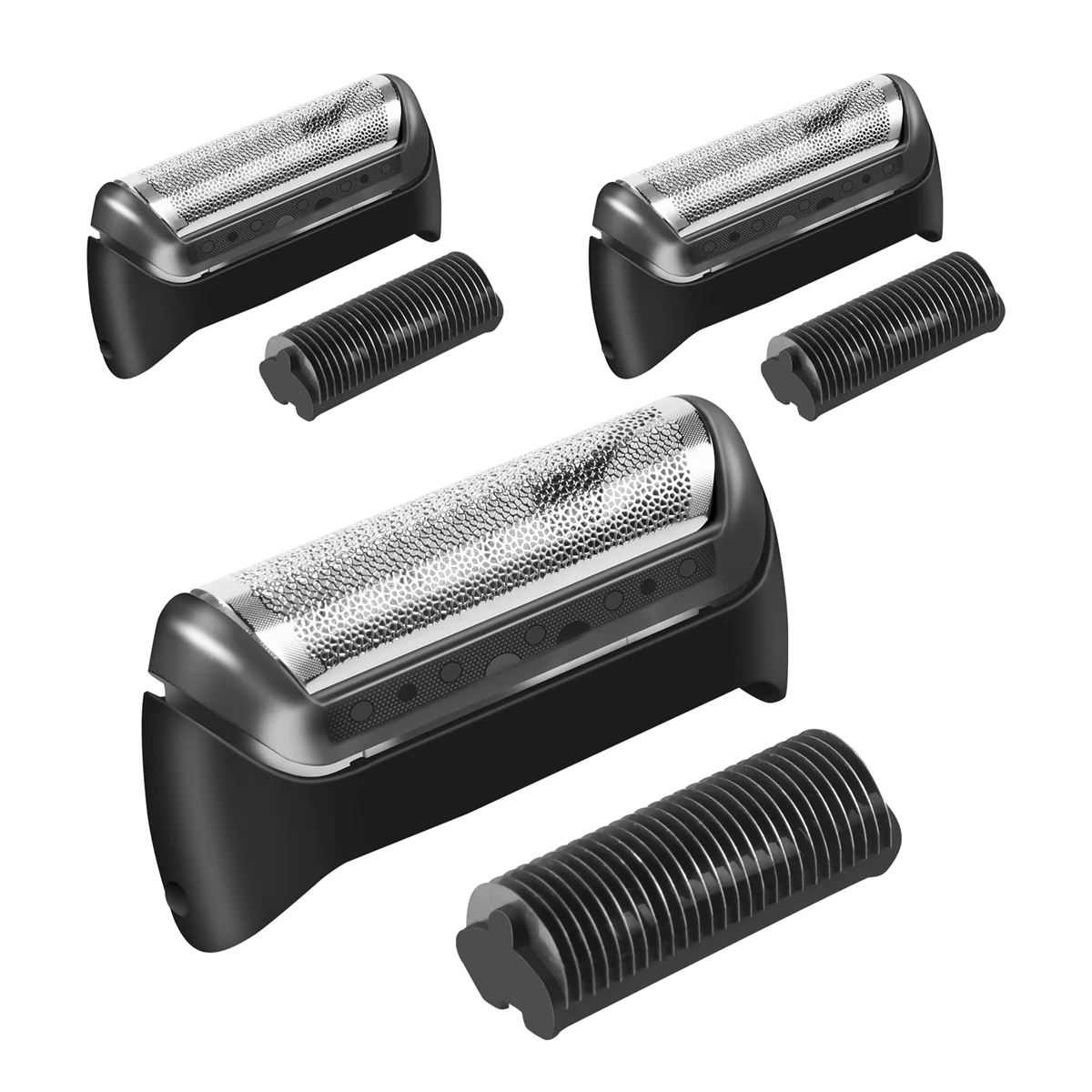 3PCS Shaver Foil and Blade for Braun 20S 10B 20B 1000 Series Shaver Head