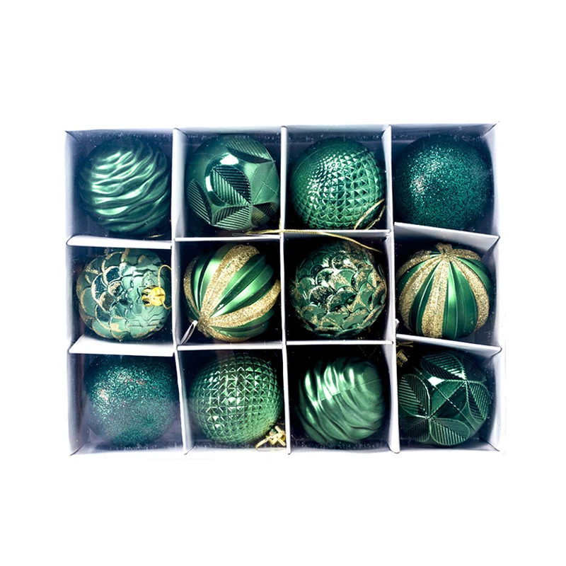 thumbnail image 1 of 1 caja de bolas de Navidad, adornos para árbol de Navidad, bolas colgantes para árbol de Navidad, decoración para fiesta en el hogar, regalo de Año Nuevo 2023, Navidad, 1 of 5