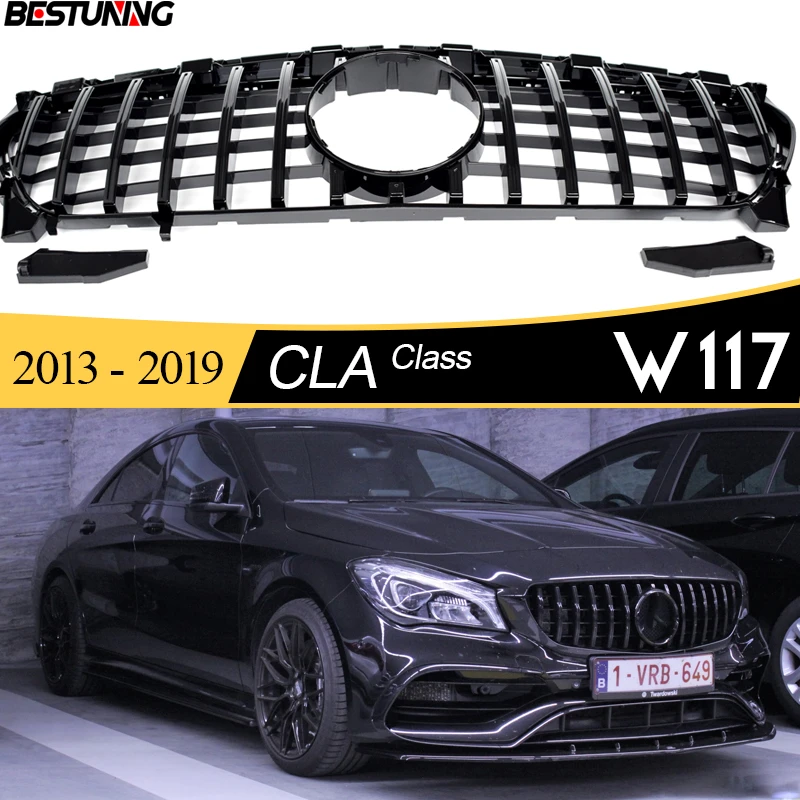 2020cla45 Gtr Style Front Grill For Mercedes Cla Class X117 Shooting