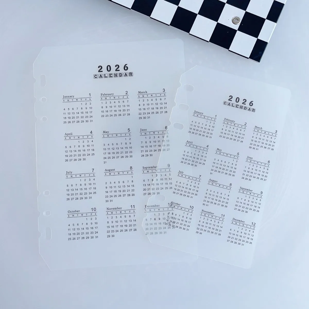 Watercolor Calendar Index Dividers