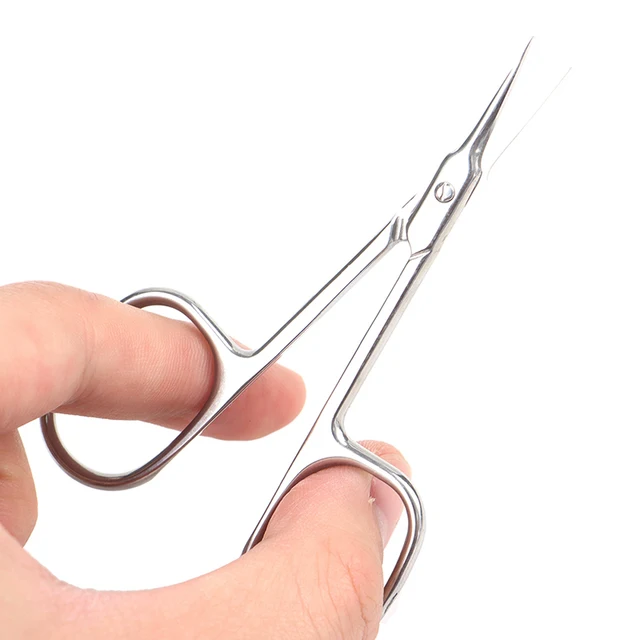  CGBE Cuticle Scissors Extra Fine Curved Blade, Super Slim  Manicure Scissors for Cuticles Professional Small Scissors with Precise  Pointed Tip Grooming Blades, Eyebrow, Eyelash, and Dry Skin : Beauty &  Personal