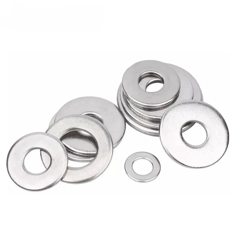 M1,6 M2 M2,5 M3 M4 M5 M6 M8 M10 M12 M14 M16 M18 M20 M22 304 Edelstahl Dichtung Unterlegscheibe Metall Plain Dichtungen Meson Shim – Detail 6