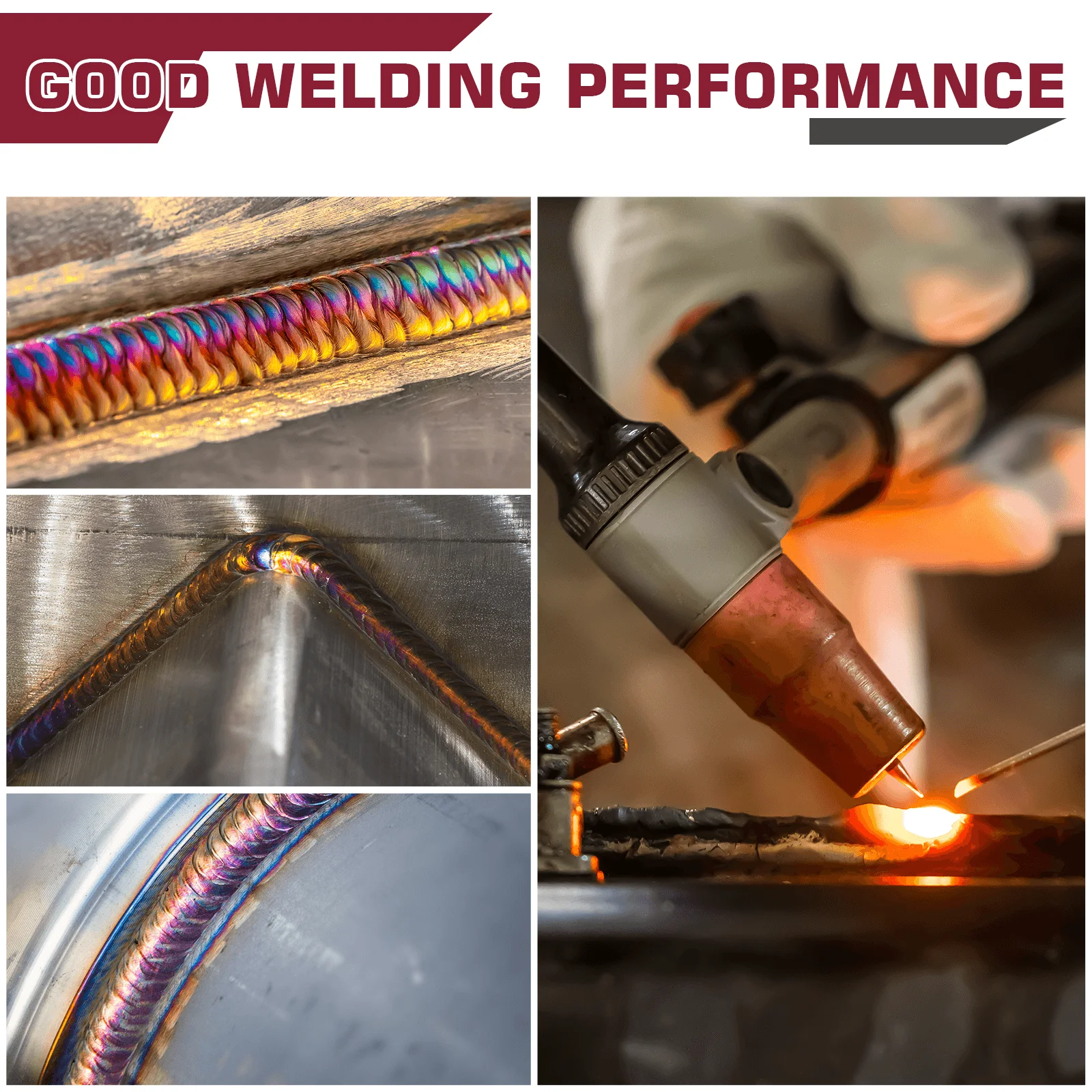Tungsten Electrode tungsten electrodes 175mm/7" 1.6 2.4mm for Tig Machine ARCCAPTAIN TIG Welding
