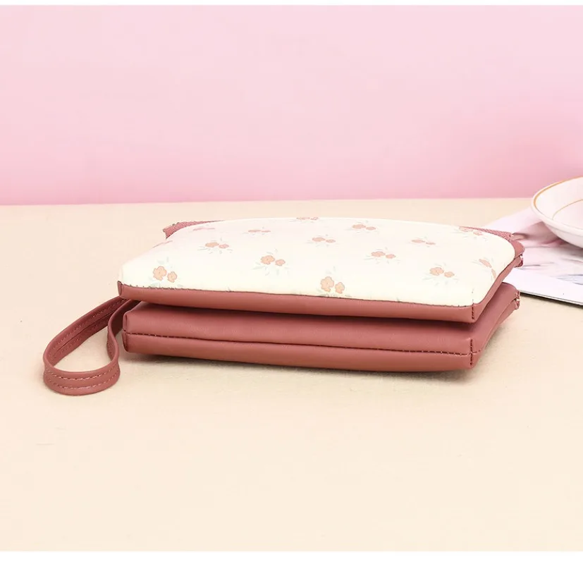 Women Zipper Long Printed Wallet Coin Purses Cards Holder  Large-capacity Handbags Minimalist Bag For Girl