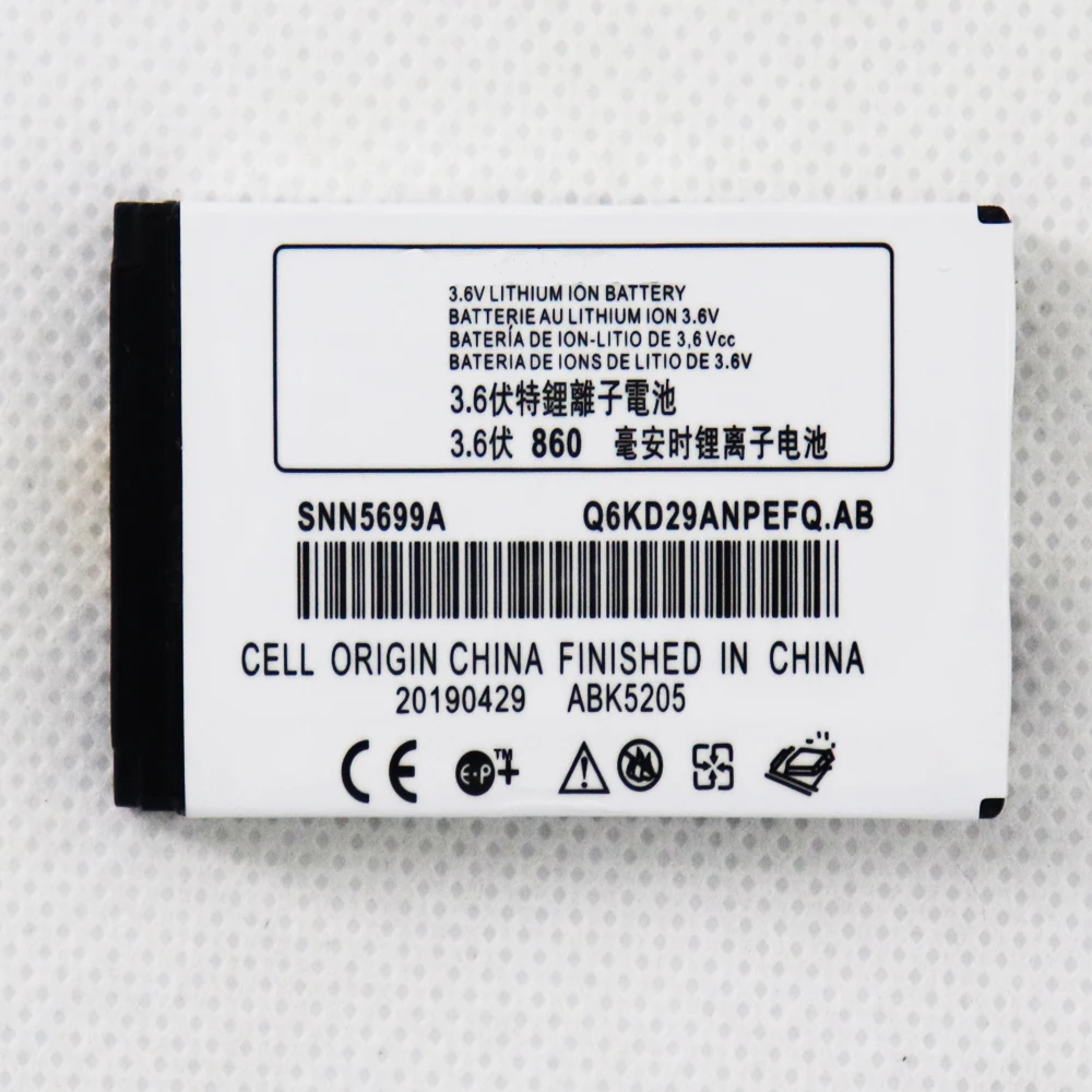 Batteria Originale 860Mah Snn5699A Per Telefono Motorola Moto C150 E398 Rokr E1 Rokr E3 V810