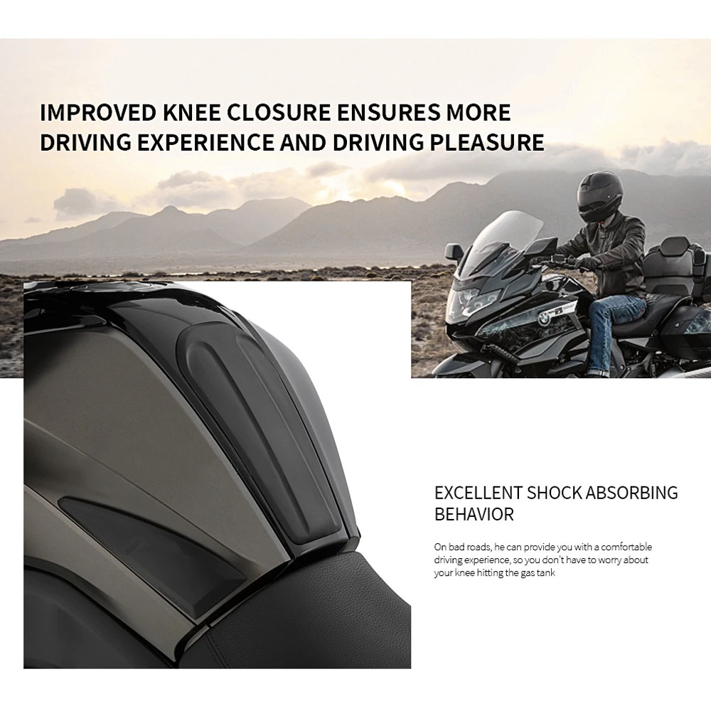 For BMW K1600B K1600GT K1600GTL K 1600 Anti Slip Tank Pad Sticker Gas Knee Grip Traction Side 3M Decal Motorcycle Sticker Set