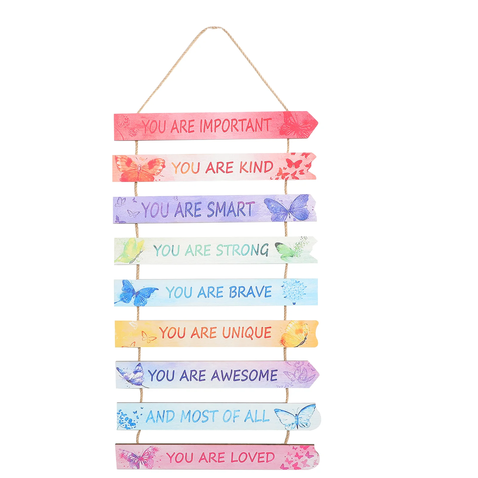 

Wall Decoration Office Wood Sign Inspirational Plaque Decorative Rustic Living Room Door Butterfly Home