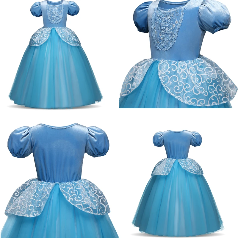 Girls Dress Children Role-Play Costume Princess Ball Gown Party Christmas Dress Cosplay Dresses 4 7 8 9 10 Years girls dress princess costume