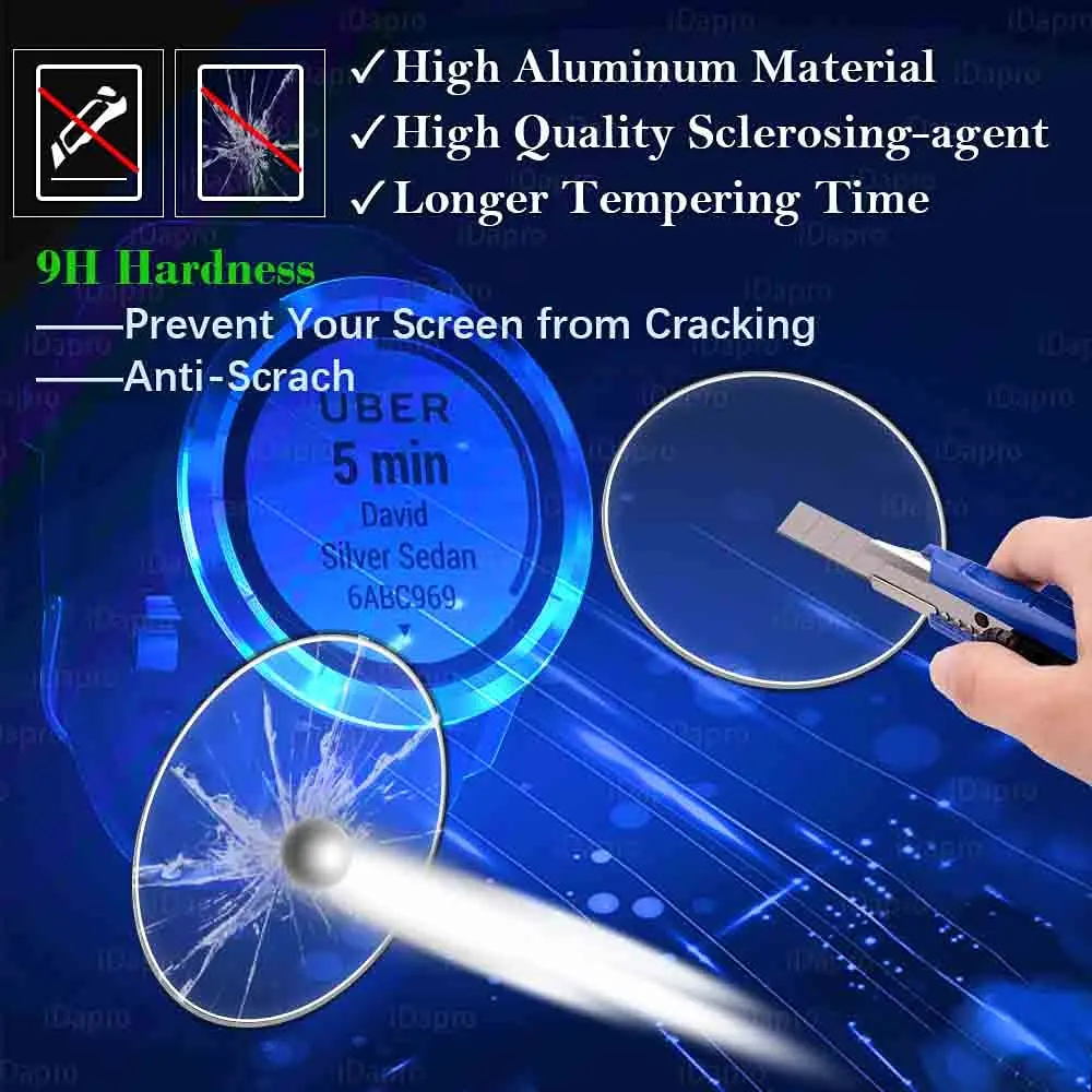Premium Tempered Glass Protective Pencil Case for Huawei Watch - 46mm to 42mm - Screen Guard and Accessories Included