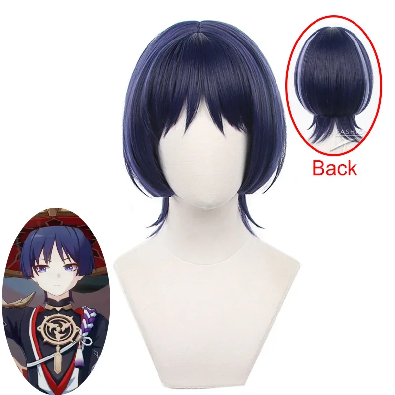 

Genshin Impact Wanderer Scaramouche Wig Halloween Anime Cosplay Wig DIY High Temperature Dyeing Including Wig Cap