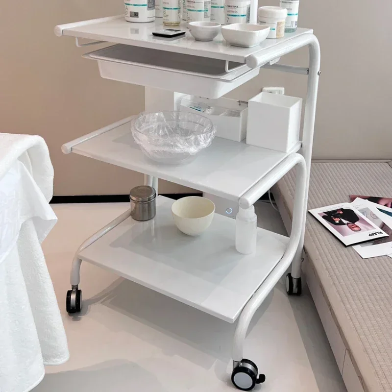 Tattoo Tool Salon Trolley Utility Cleaning Storage Rolling Salon Trolley Medical Luxury Carrito Auxiliar Furniture BL50ST