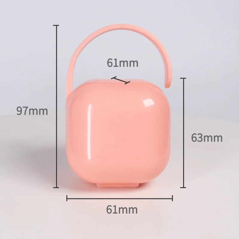 Baby Pacifier Box Infant Portable Soother Container Storage Case Bpa Free Travel Pacifier Storage Box Baby Supplies 1 Pcs pacifier holder plastic pacifier box
