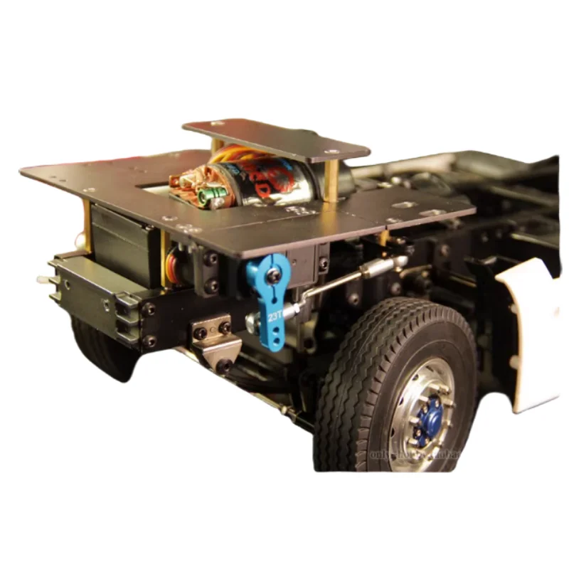 Per Il 1/14 Tamiya Rc Truck Metal Second Floor Board Trattore Drive Floor Dump Scania Actros Man 620 1851 3363 Fh12